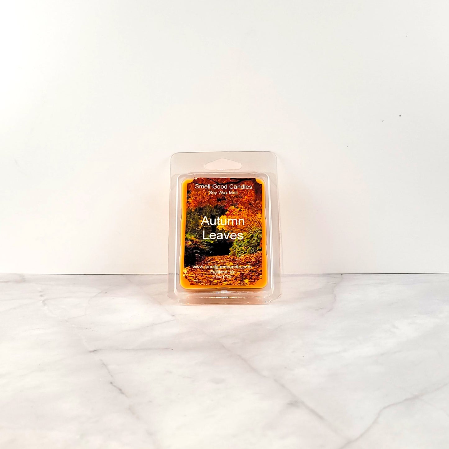 Autumn Leaves soy wax melt with fall spices and plum