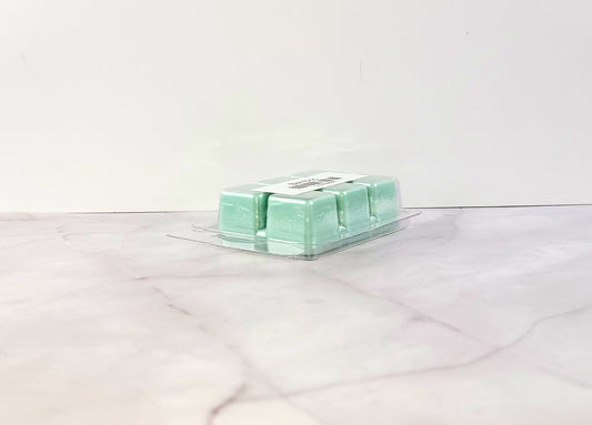 2.5oz bamboo wax melt surrounded by lily, fern, and orange slices