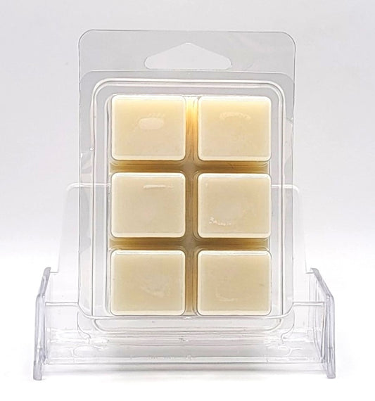 Luxury soy wax melt featuring rich buttercream and warm vanilla fragrance
