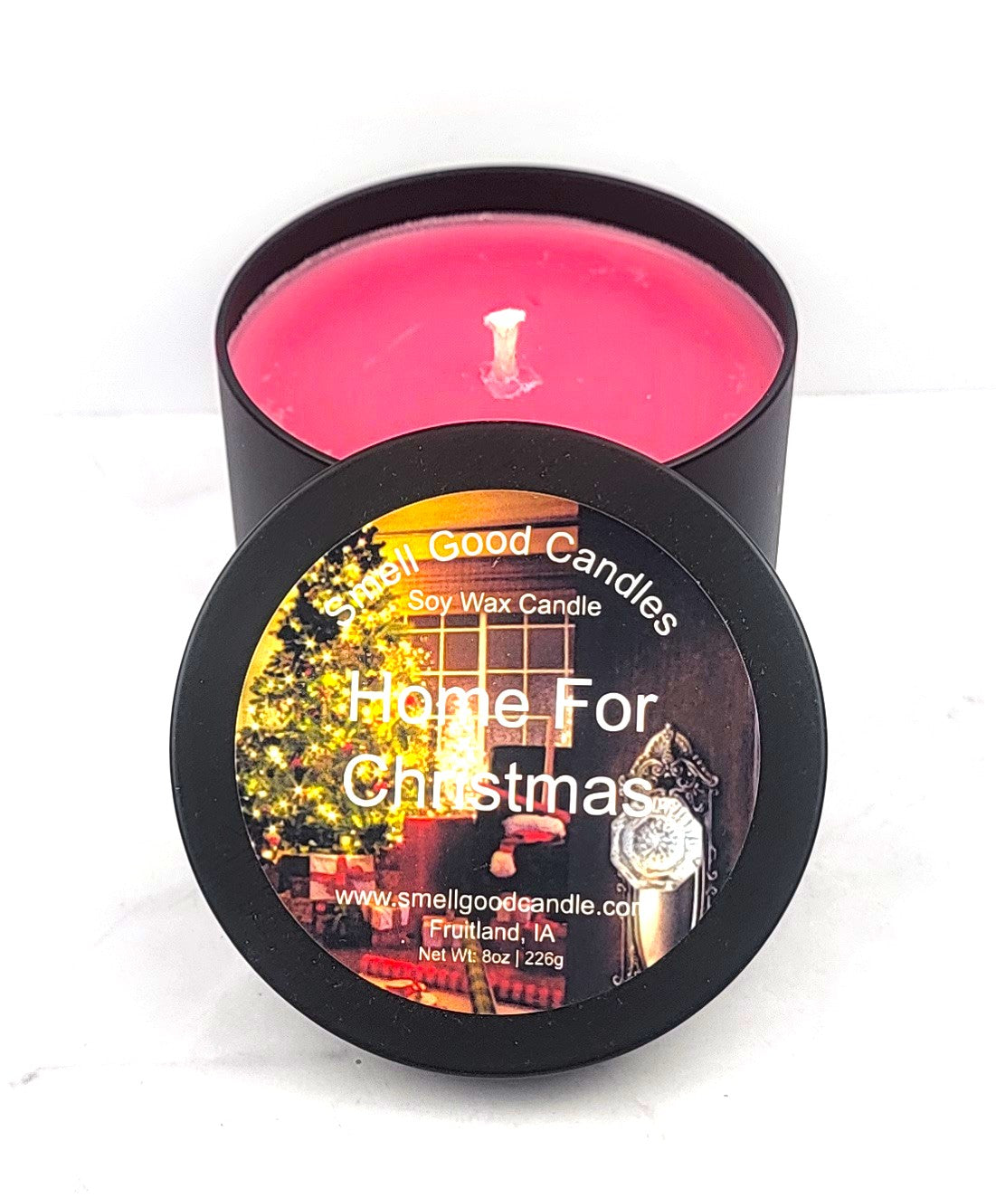Home For Christmas 8oz Tin Scented Soy Wax Candle