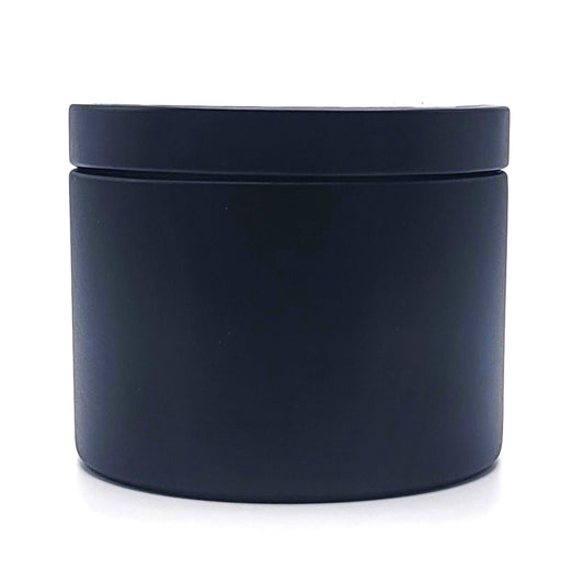 Island Cabana 4oz soy candle in tropical-themed reusable tin