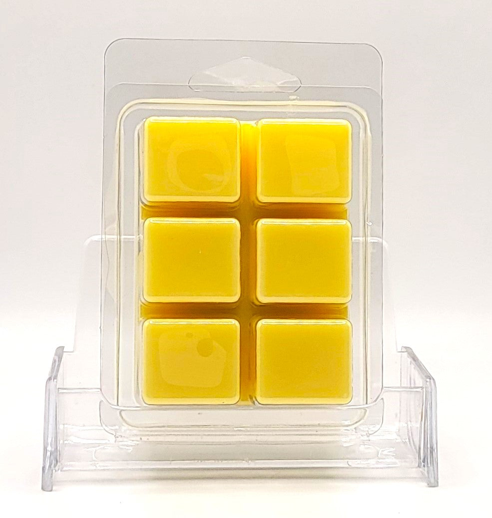 Handcrafted soy wax melt with lemon, lemongrass, and musk