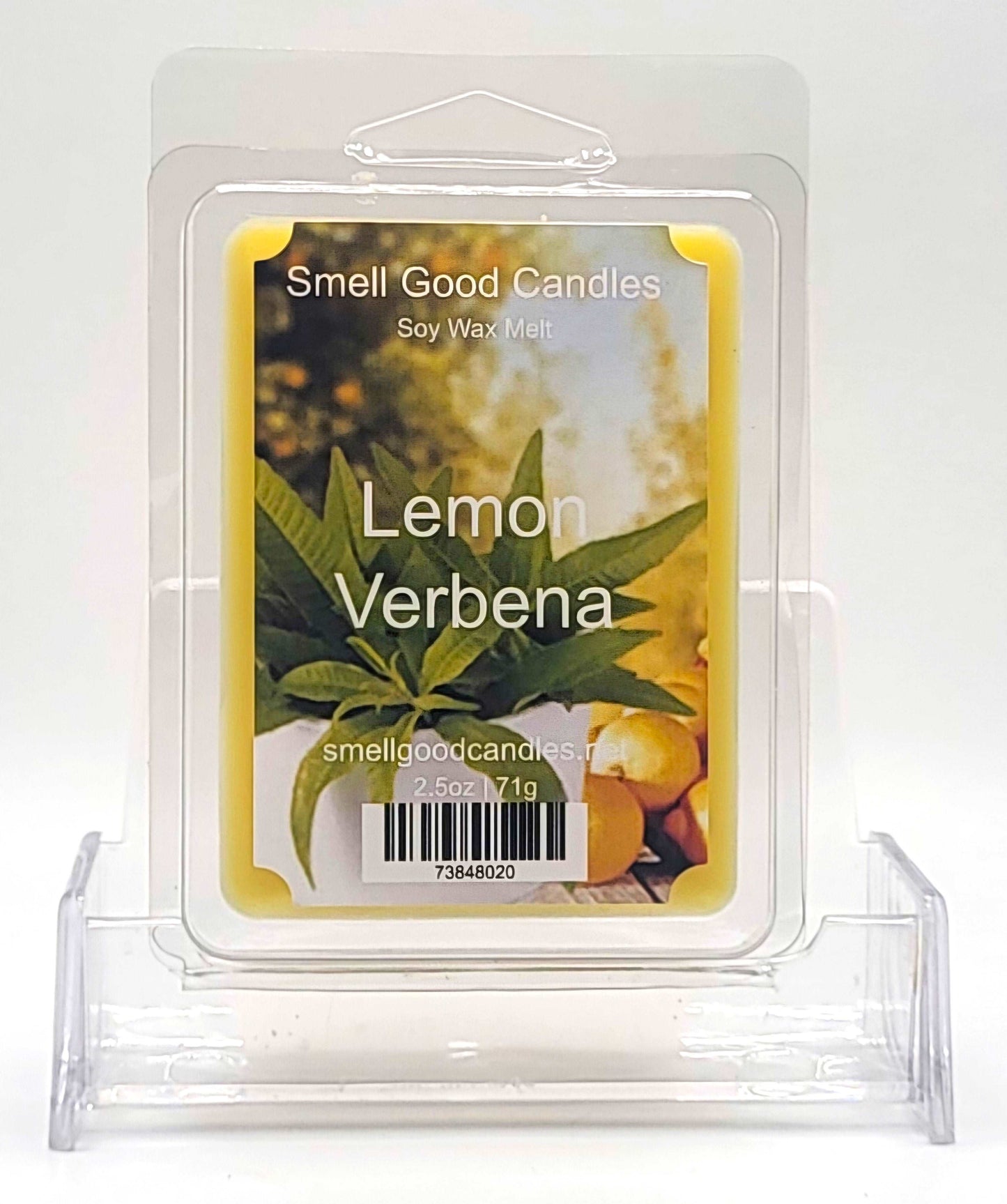 Lemon Verbena soy wax melt with fresh citrus and floral notes