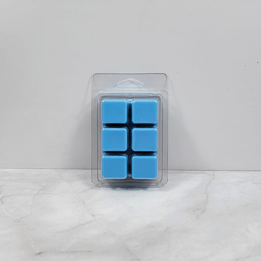 Soy wax melt on soft background with magic-inspired aesthetic