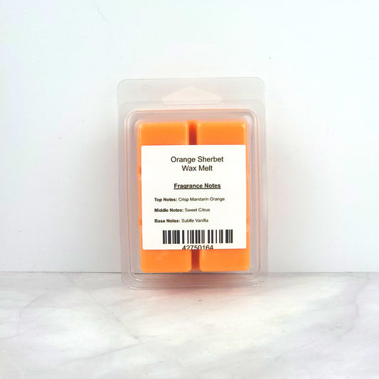 Hand-poured 2.5oz soy wax melt featuring bright mandarin orange, sweet citrus, and smooth vanilla for a clean, long-lasting burn.