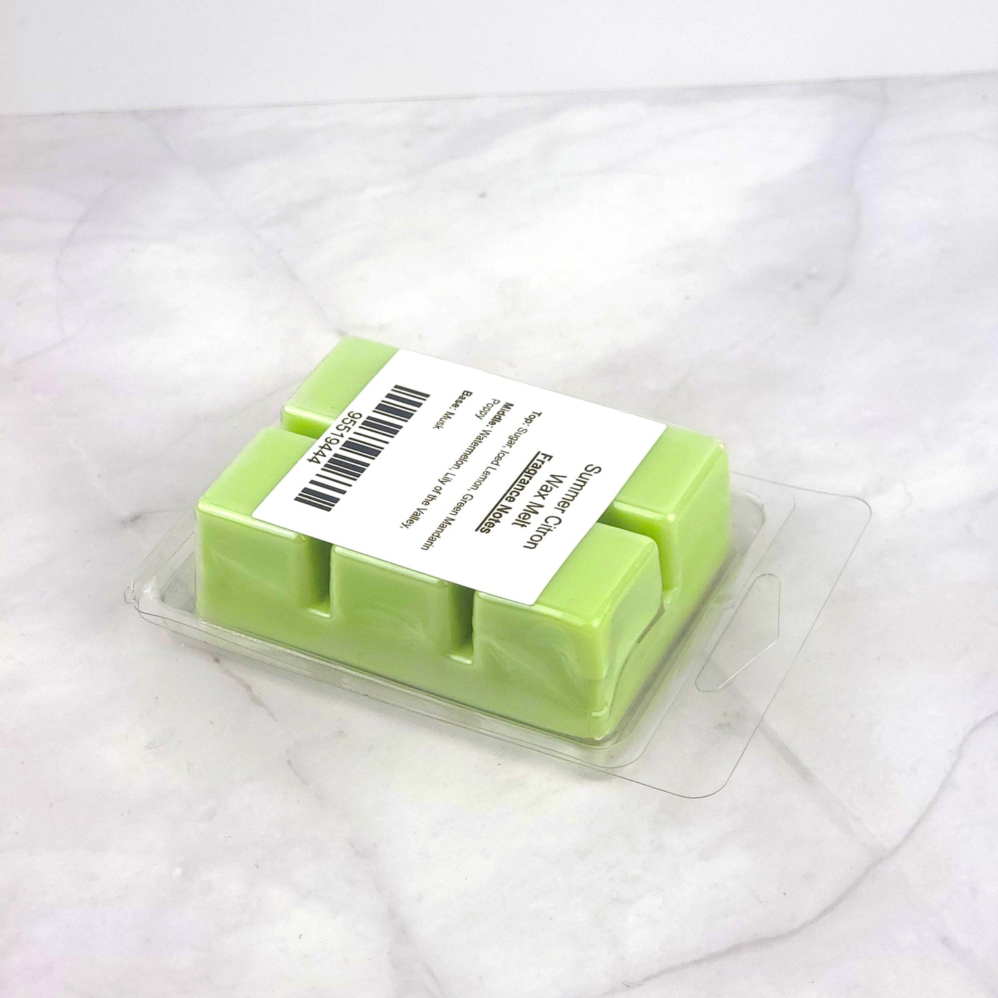 Bath & Body Works-inspired Summer Citron Wax Melt with fresh lemon, lily of the valley, and poppy, offering a crisp and uplifting aroma.