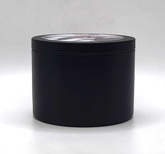 Hand-poured Halloween candle with spooky gothic red wax design