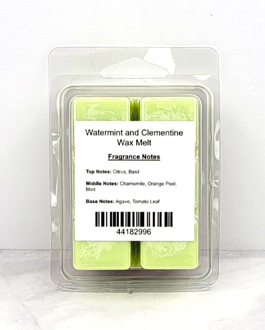 Bright citrus soy wax melt with basil, mint, and chamomile