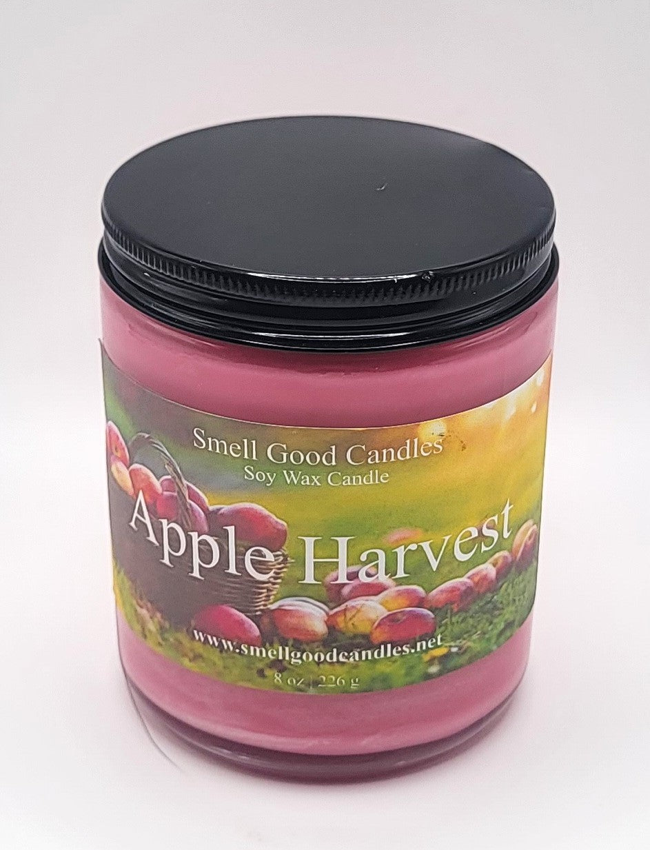 Apple Harvest 8oz Jar Scented Soy Wax Candle