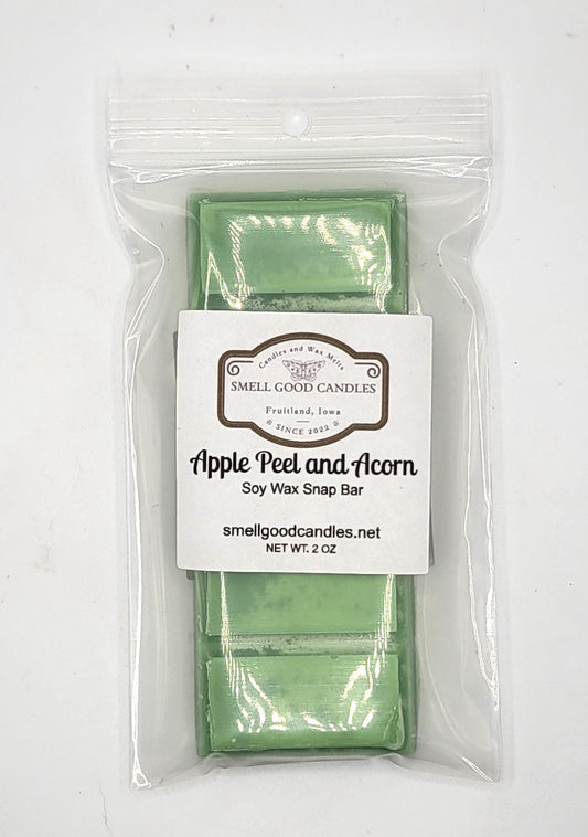 Apple Peel and Acorn Snap Bar | Autumn Soy Wax Melt - Smell Good Candles