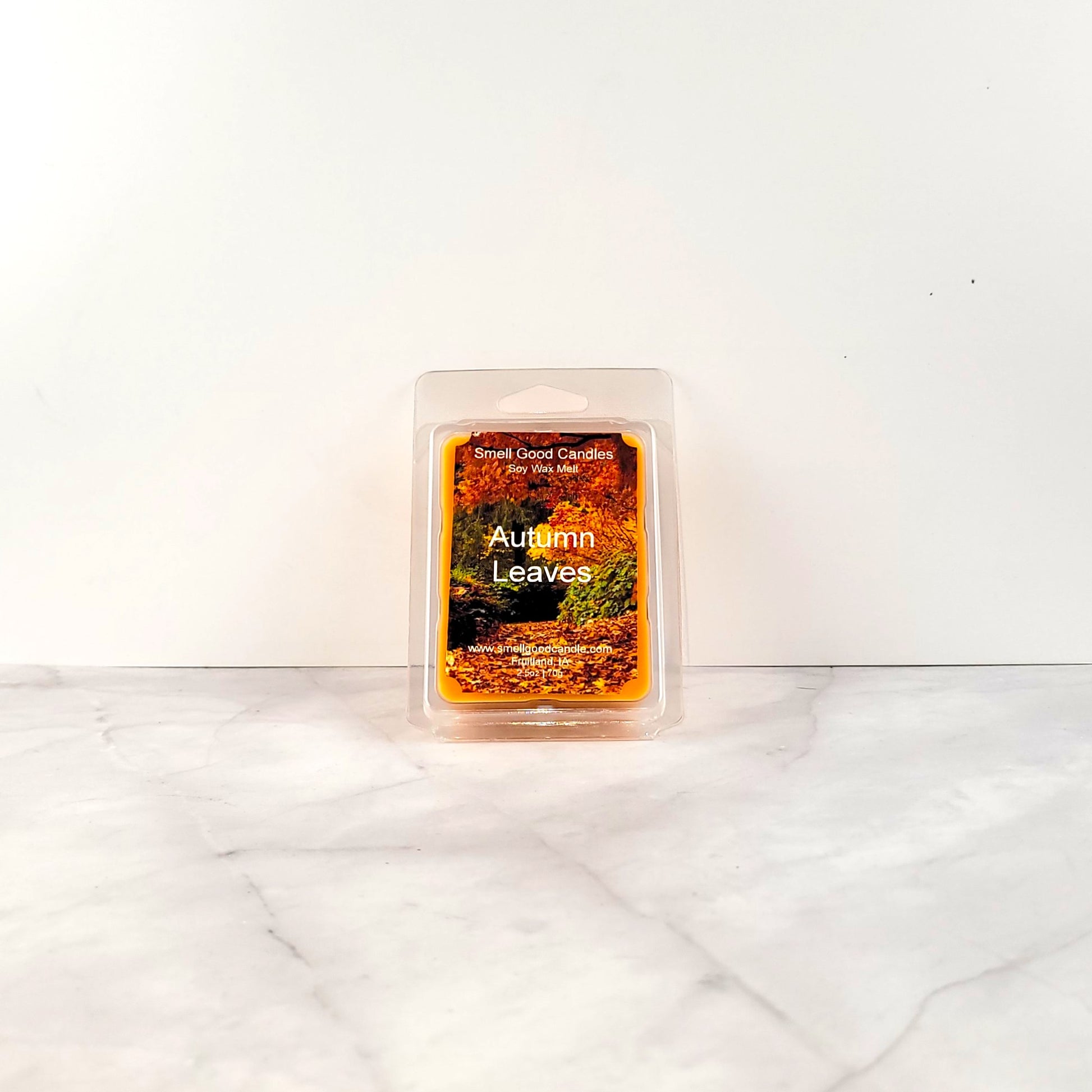 Autumn Leaves soy wax melt with fall spices and plum