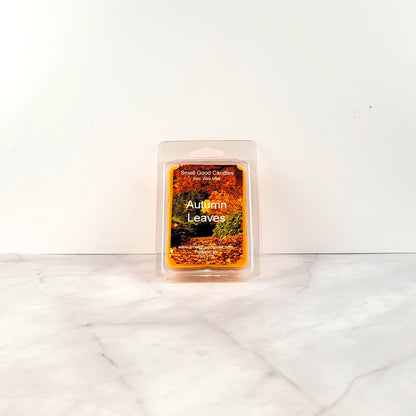 Autumn Leaves soy wax melt with fall spices and plum