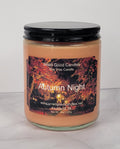Autumn Night 8oz Soy Candle - Warm Spices, Apple & Woodsy Ambiance