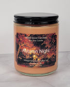 Autumn Night 8oz Soy Candle - Warm Spices, Apple & Woodsy Ambiance