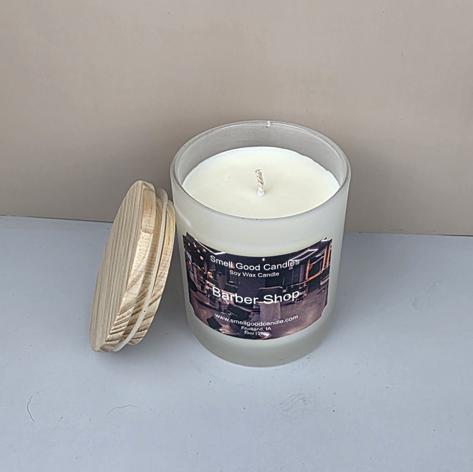Classic barbershop scented candle