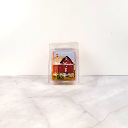 Barn Wood soy wax melt with cedarwood and patchouli aroma