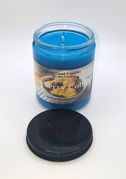 Blueberry Cobbler 8oz Scented Soy Wax Candle