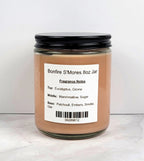 8oz soy wax candle with marshmallow and smoky scent