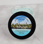 Caribbean Teakwood Whipped Body Lotion in a 4oz jar with bold, exotic fragrance