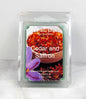 Cedar and Saffron Soy Wax Melt with warm, earthy, and spiced fragrance