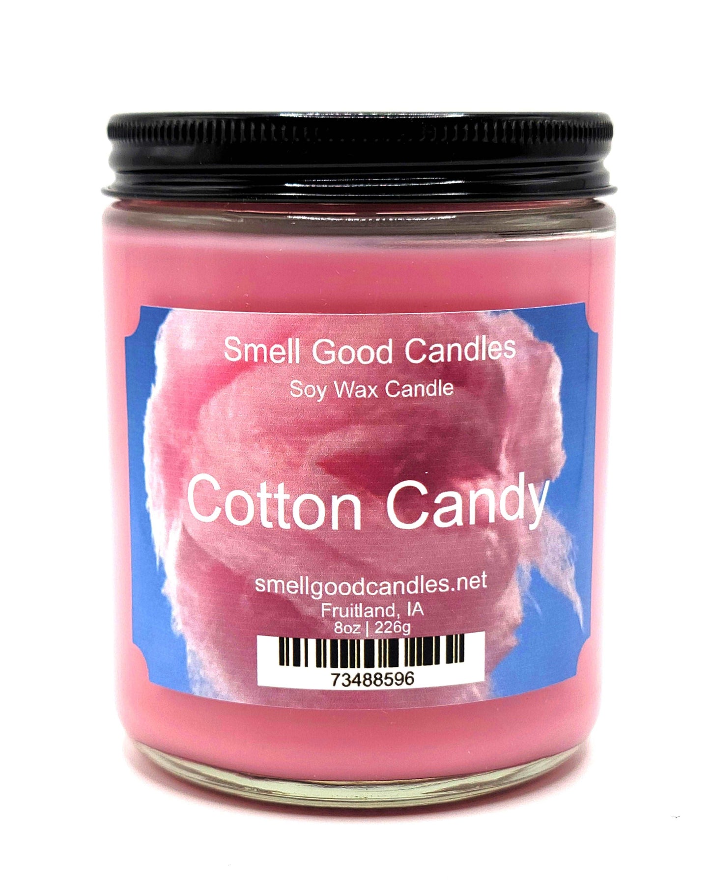 Cotton Candy 8oz Jar Scented Soy Wax Candle