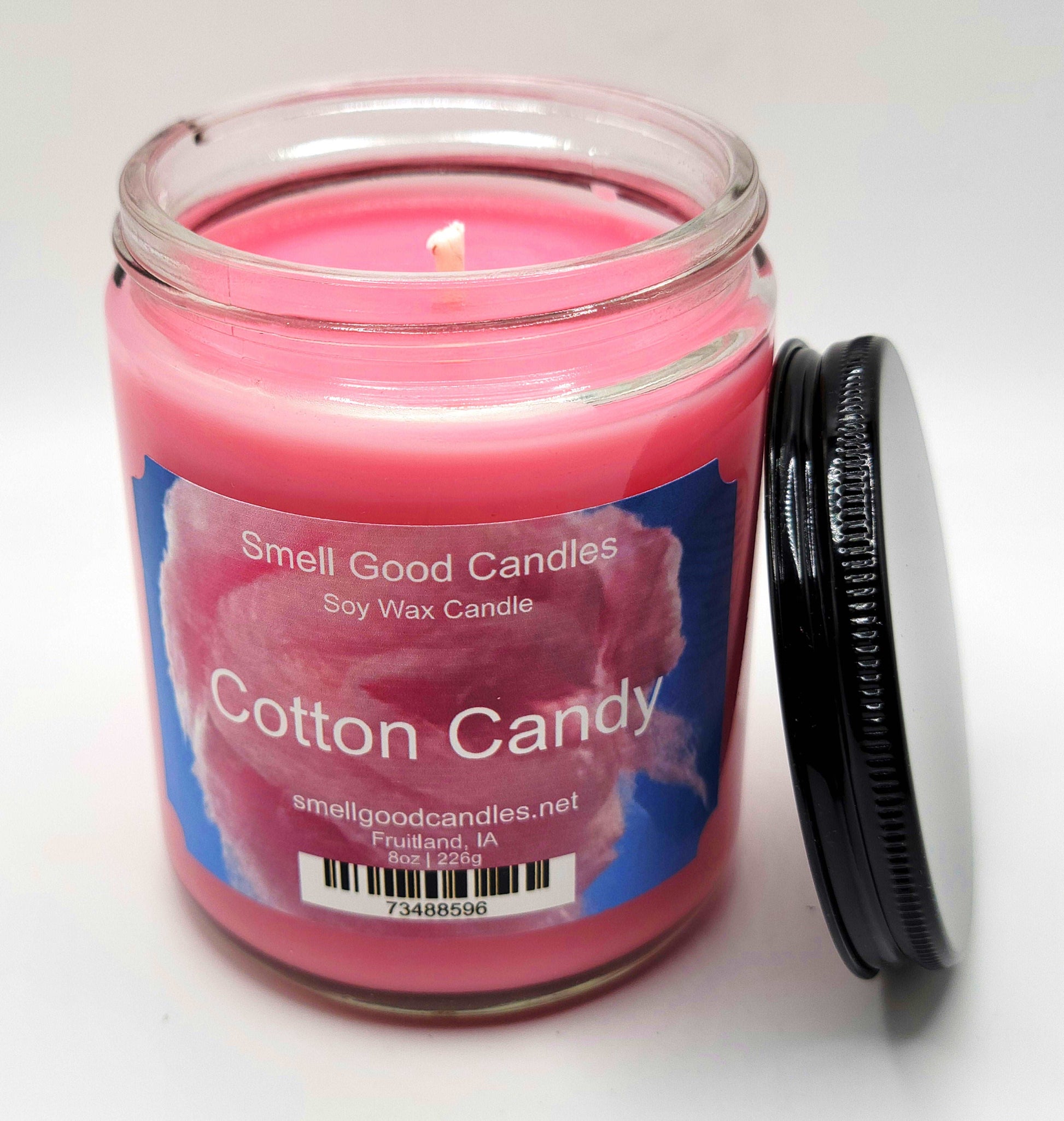 Cotton Candy 8oz Jar Scented Soy Wax Candle