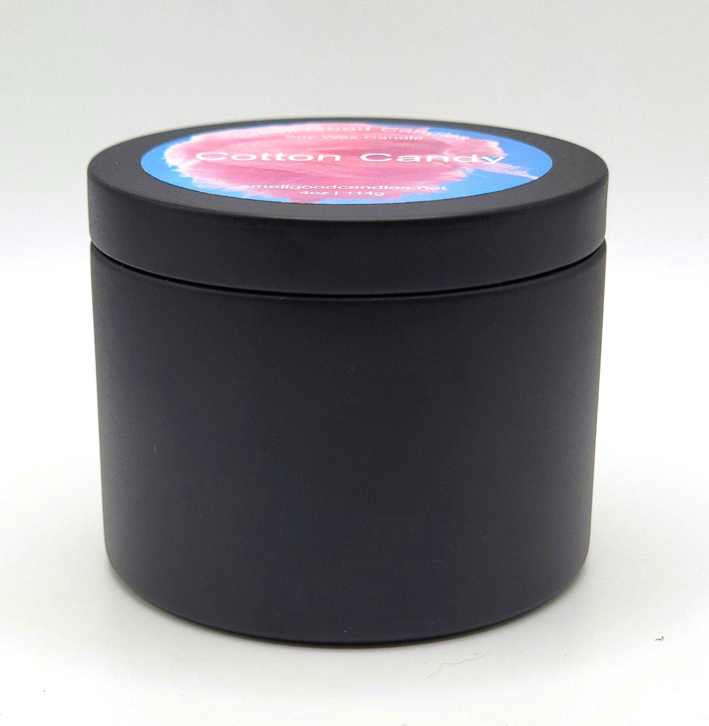 Cotton Candy 8oz Tin Scented Soy Wax Candle