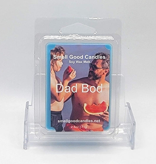 Dad Bod Soy Wax Melt with citrus, lavender, and earthy notes