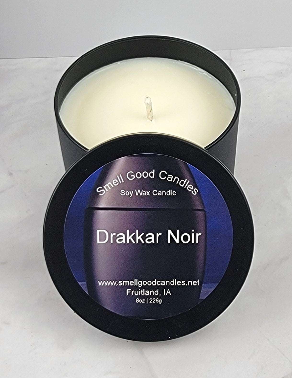 Drakkar 8oz Tin Scented Soy Wax Candle