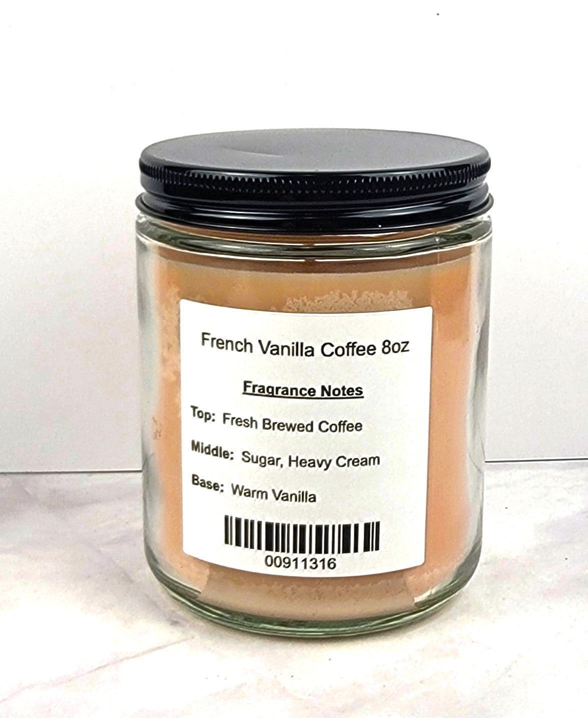 French Vanilla Coffee 8oz Jar Scented Soy Wax Candle