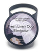 Fresh Linen Odor Eliminator soy wax candle in minimalist tin