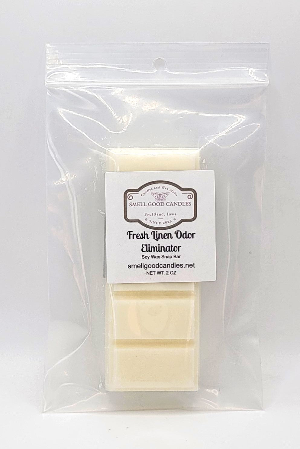 Fresh Linen Odor Eliminator Soy Wax Snap Bar