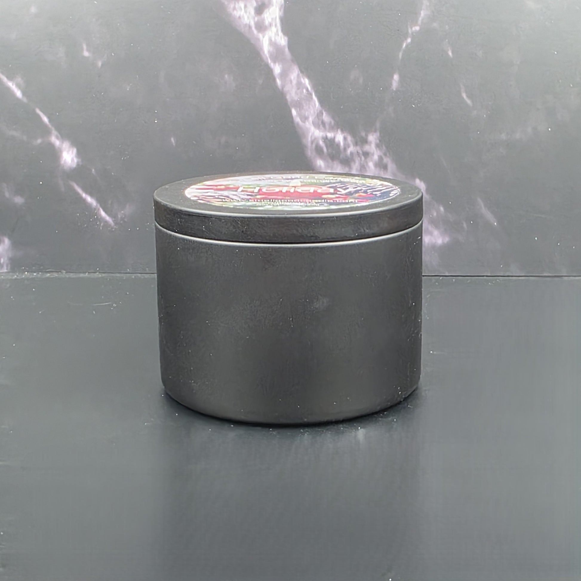 Luxury festive candle with fir, pine, eucalyptus, and vanilla notes