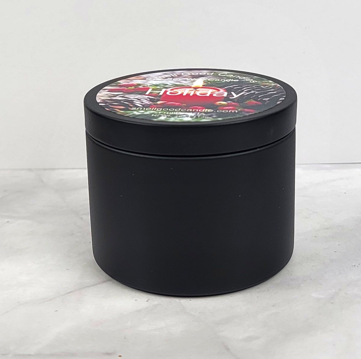 Holiday Premium 4oz Tin Scented Soy Wax Candle