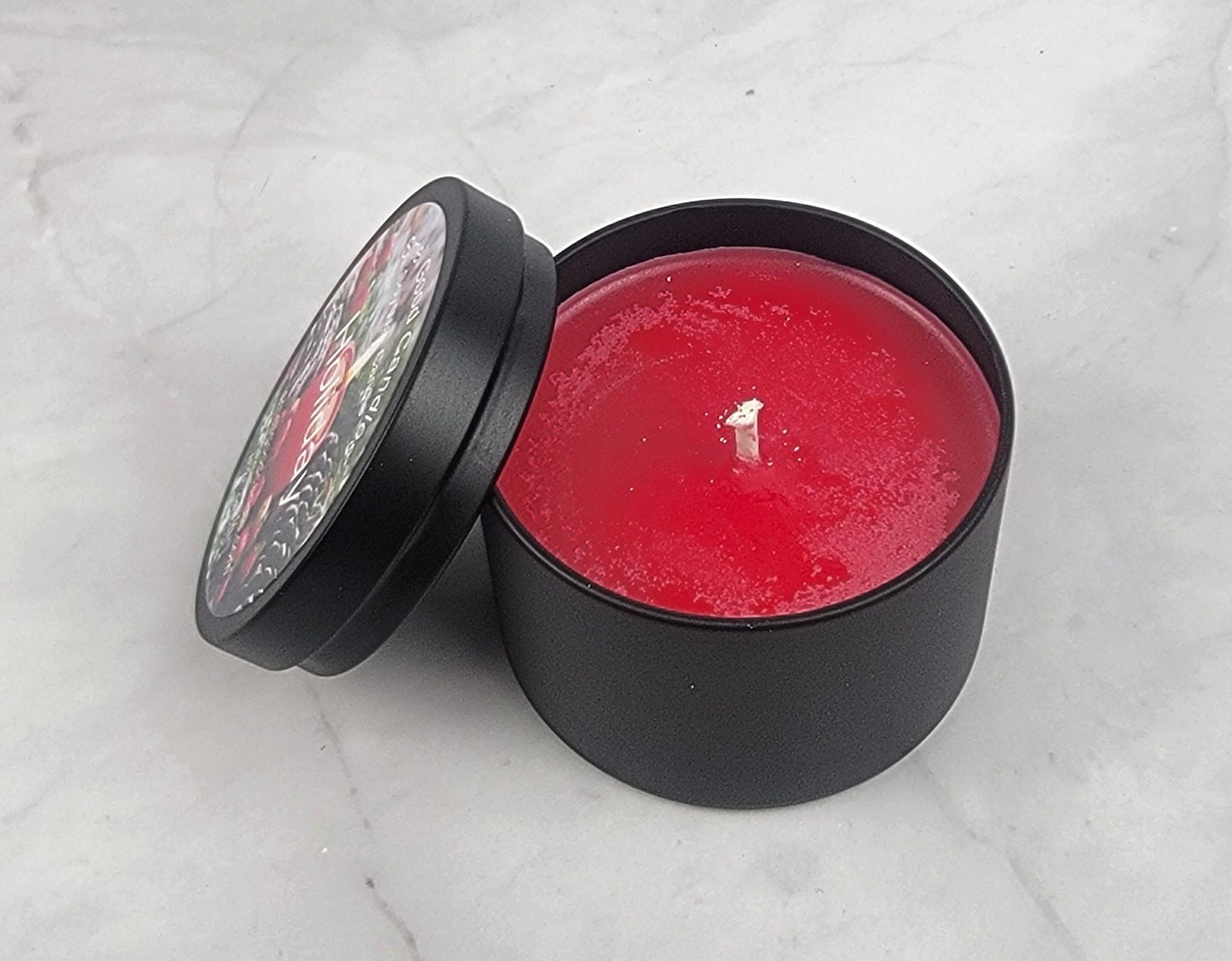 Holiday Premium 4oz Tin Scented Soy Wax Candle