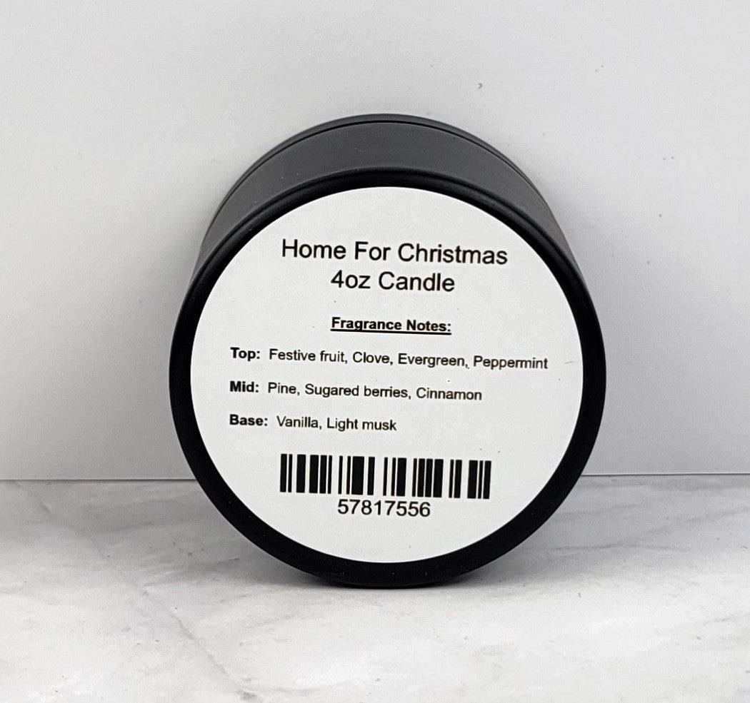 Home For Christmas 4oz Tin Scented Soy Wax Candle