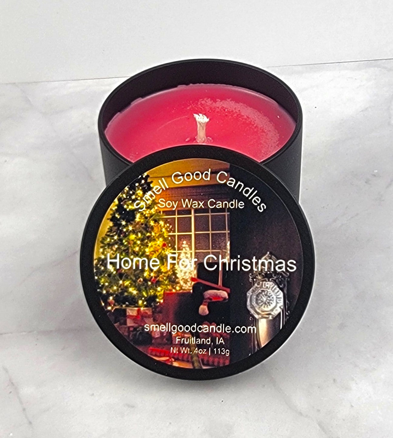 Home For Christmas 4oz Tin Scented Soy Wax Candle