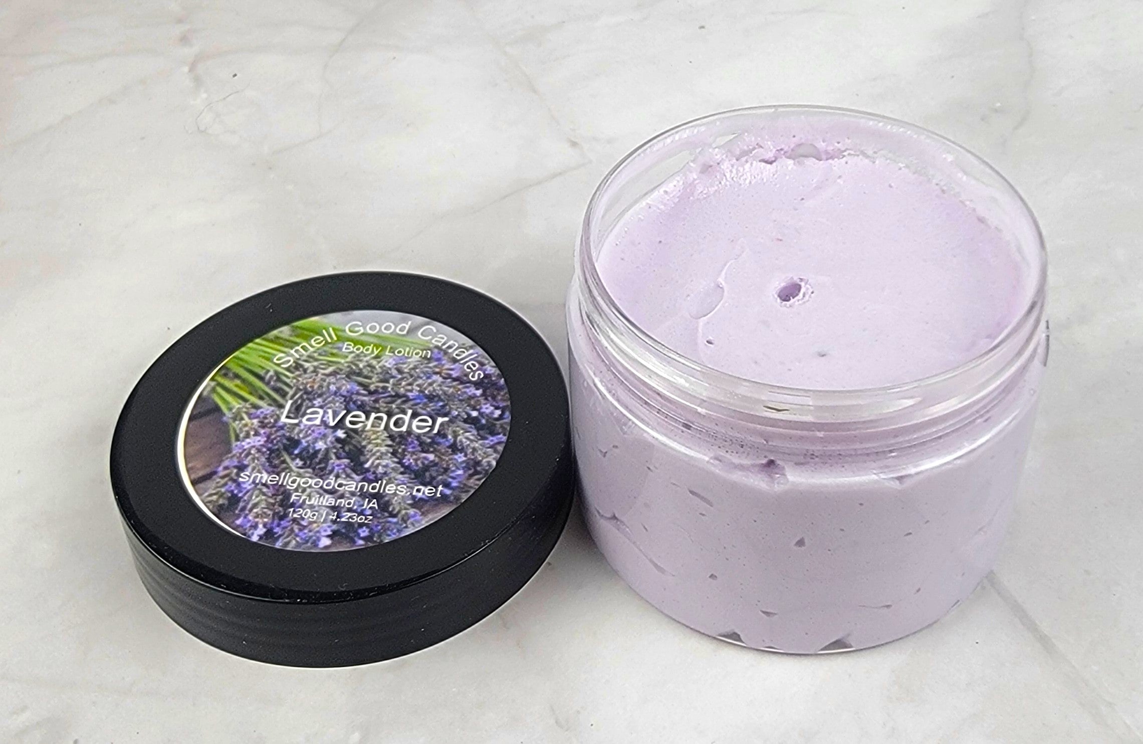 Moisturizing lavender lotion with calming fragrance