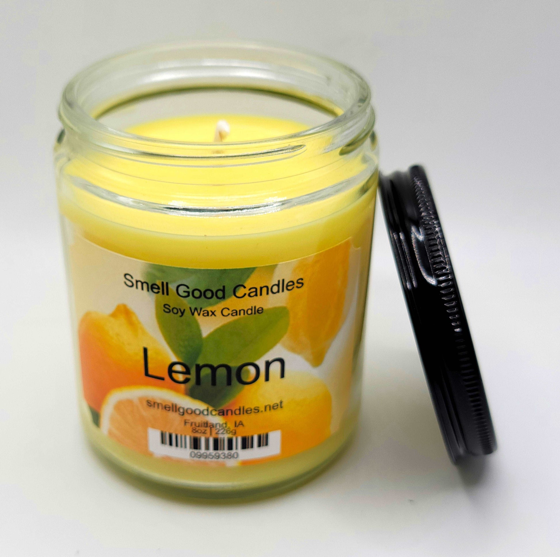 Lemon 8oz Jar Scented Soy Wax Candle