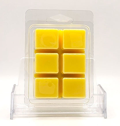 Handcrafted soy wax melt with lemon, lemongrass, and musk