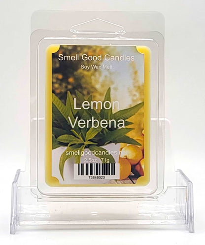 Lemon Verbena soy wax melt with fresh citrus and floral notes
