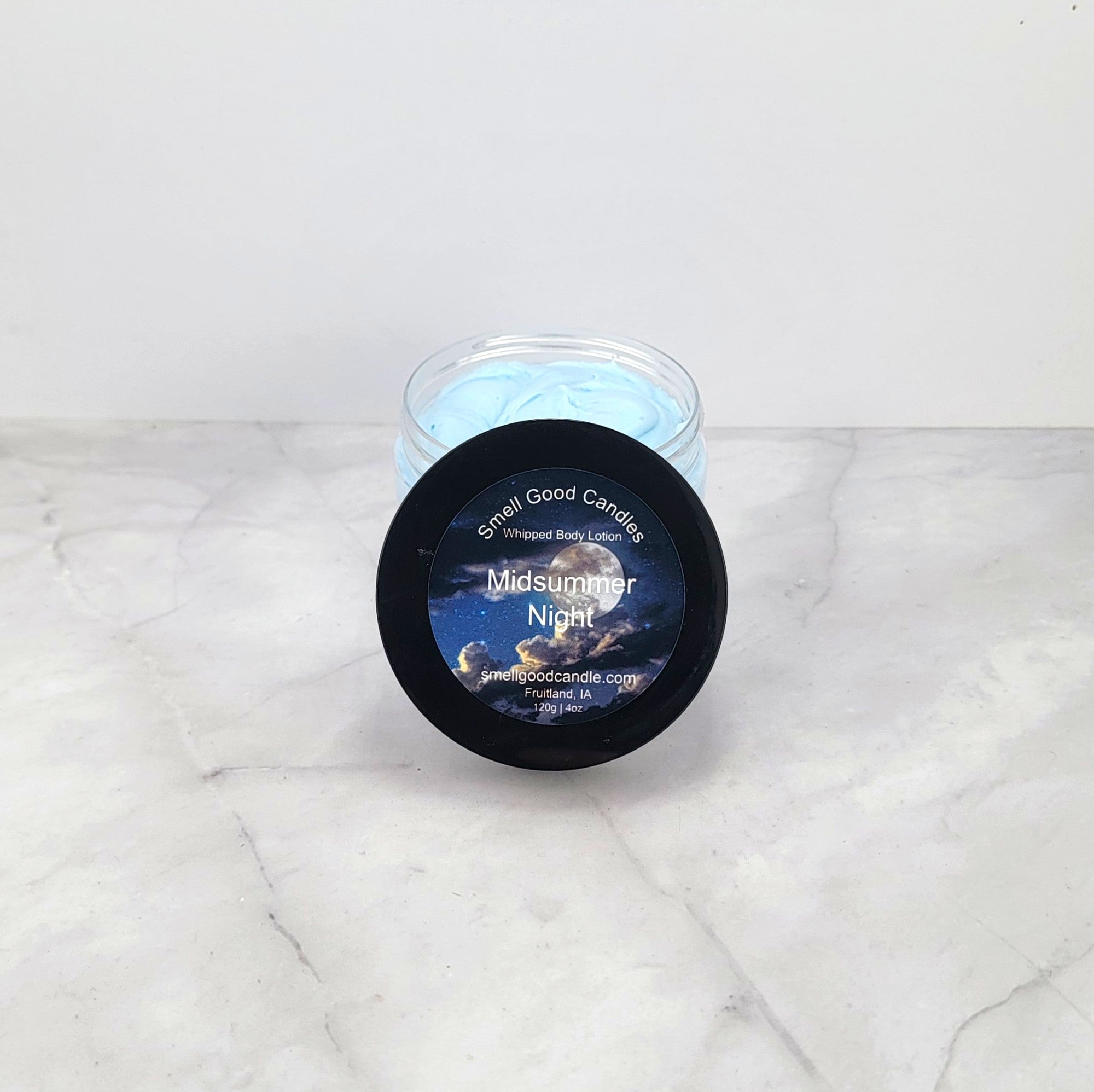 Luxurious whipped body lotion with masculine scent