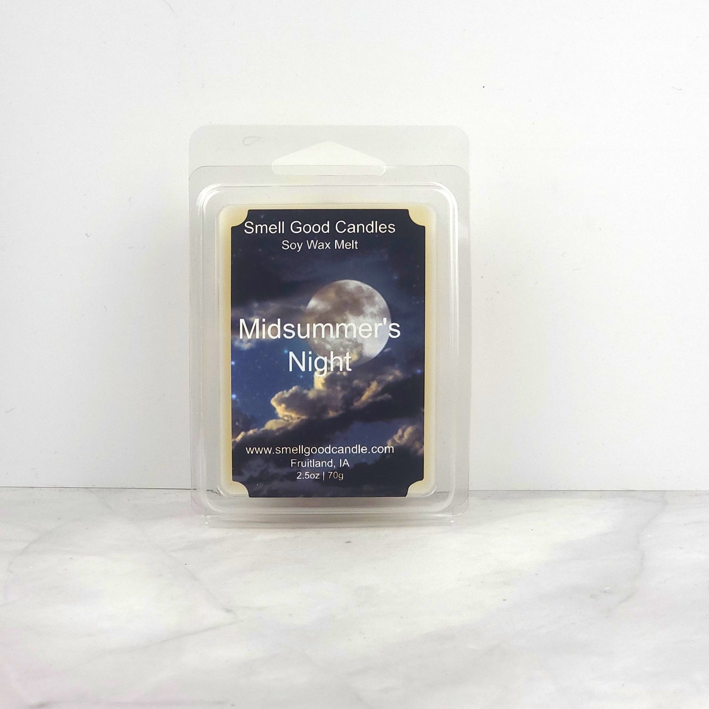 Midsummer Night Soy Wax Melt inspired by Yankee Candle, featuring bold citrus, spicy florals, and deep woody notes for a captivating home fragrance.