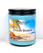 Ocean Breeze 8oz Soy Wax Candle with fresh coastal scent and sea salt aroma