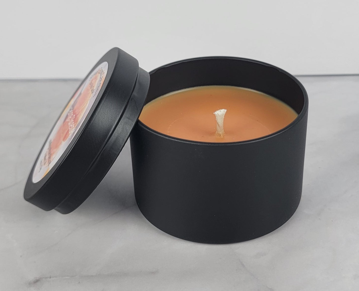 Orange Sherbet 4oz Tin Scented Soy Wax Candle