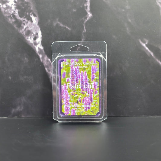 Packaged product with colorful label on a dark marble surface