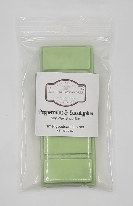 Peppermint and Eucalyptus Soy Wax Snap Bar