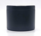 Peppermint and eucalyptus soy candle in minimalist tin
