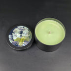 Refreshing peppermint eucalyptus candle for relaxation and stress relief