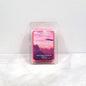 Pink Lavender Clouds wax melt with floral and fruity notes of lavender and raspberries